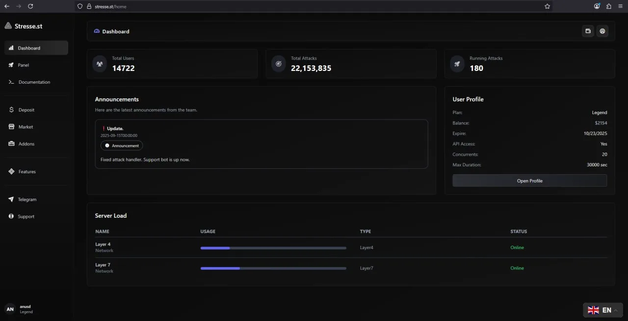 Stresser | #1 IP Stresser & Booter Service (5.4 Tbps) - Ip-Stresser.pics
